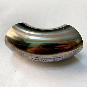 Отвод поручня AISI 304 38x1.5x100 под сварку (шлифованный 400G)