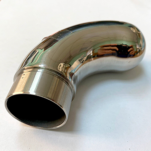 отвод оконечный с круглой заглушкой 38 (зеркало) AISI 304 арт.1204354→