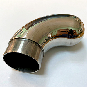 отвод оконечный с круглой заглушкой 50,8 (зеркало) AISI 304 арт.1204355→